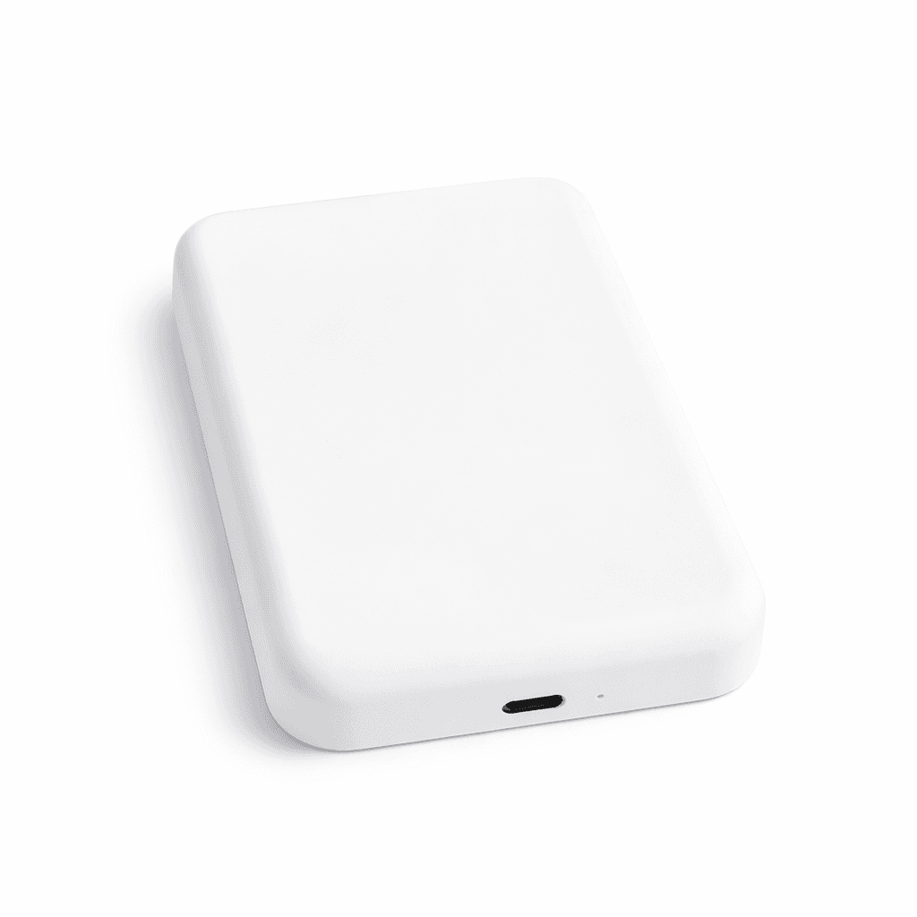 Магнітний павербанк Magnetic Battery Pack 20000 mAh з бездротовою зарядкою 15W (MagSafe сумісний), білий
