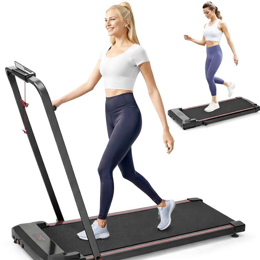 Складана бігова доріжка Sperax Walking Pad 3-в-1 DOR-1717 Black, до 150 кг, швидкість до 12 км/год, тиха, двигун 3.0 л.с