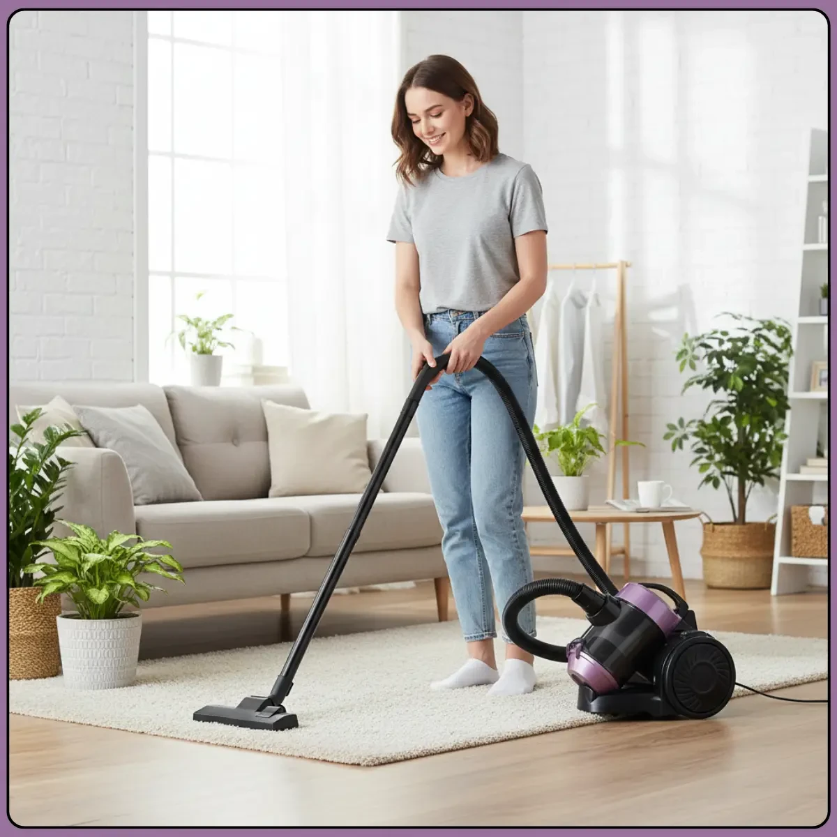 Побутовий пилосос з автоматичним змотуванням кабелю та щілинною насадкою RAF R.8710P 800W