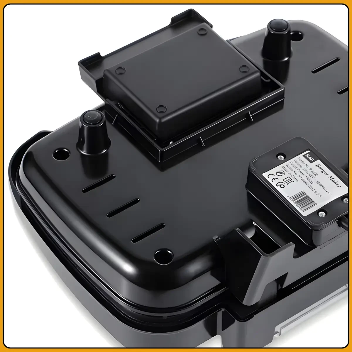 Електрична бургерниця з двостороннім нагріванням і антипригарними пластинами RAF R.2535 1000W