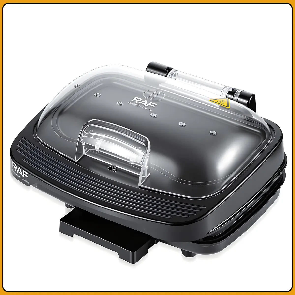Електрична бургерниця з двостороннім нагріванням і антипригарними пластинами RAF R.2535 1000W