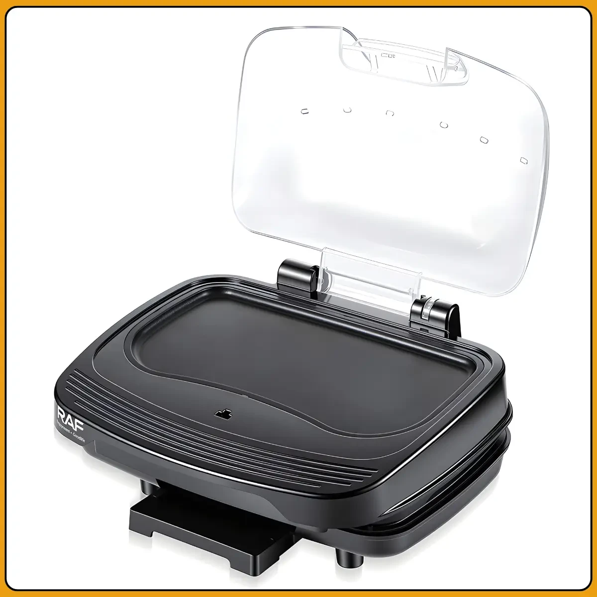 Електрична бургерниця з двостороннім нагріванням і антипригарними пластинами RAF R.2535 1000W