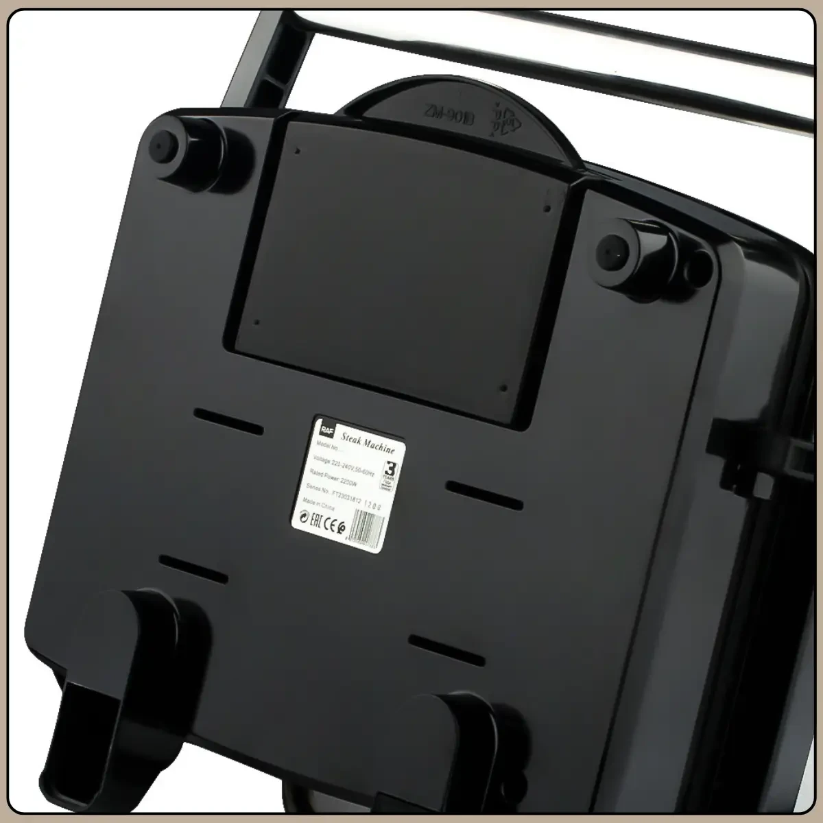 Електричний гриль з антипригарними та рифленими пластинами RAF R.559 2200W