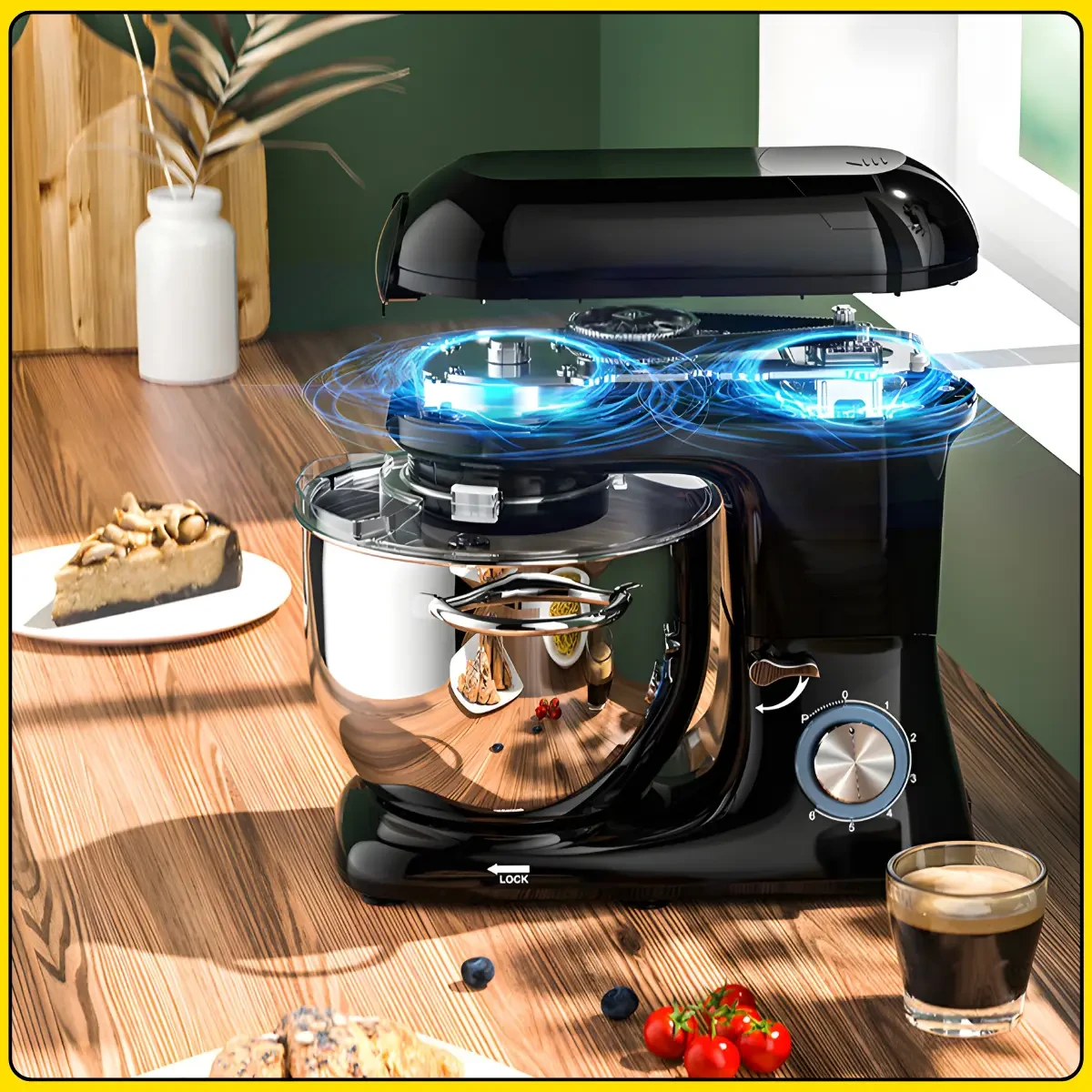 Кухонний комбайн з м’ясорубкою та блендером на 6 швидкостей RAF R.6609B 1500W