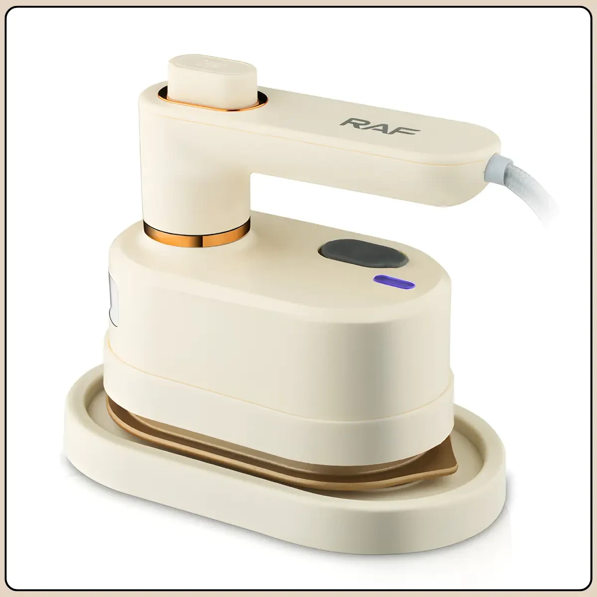 Портативна парова праска з антипригарною підошвою і поворотною ручкою 180° RAF R.1316 1000W