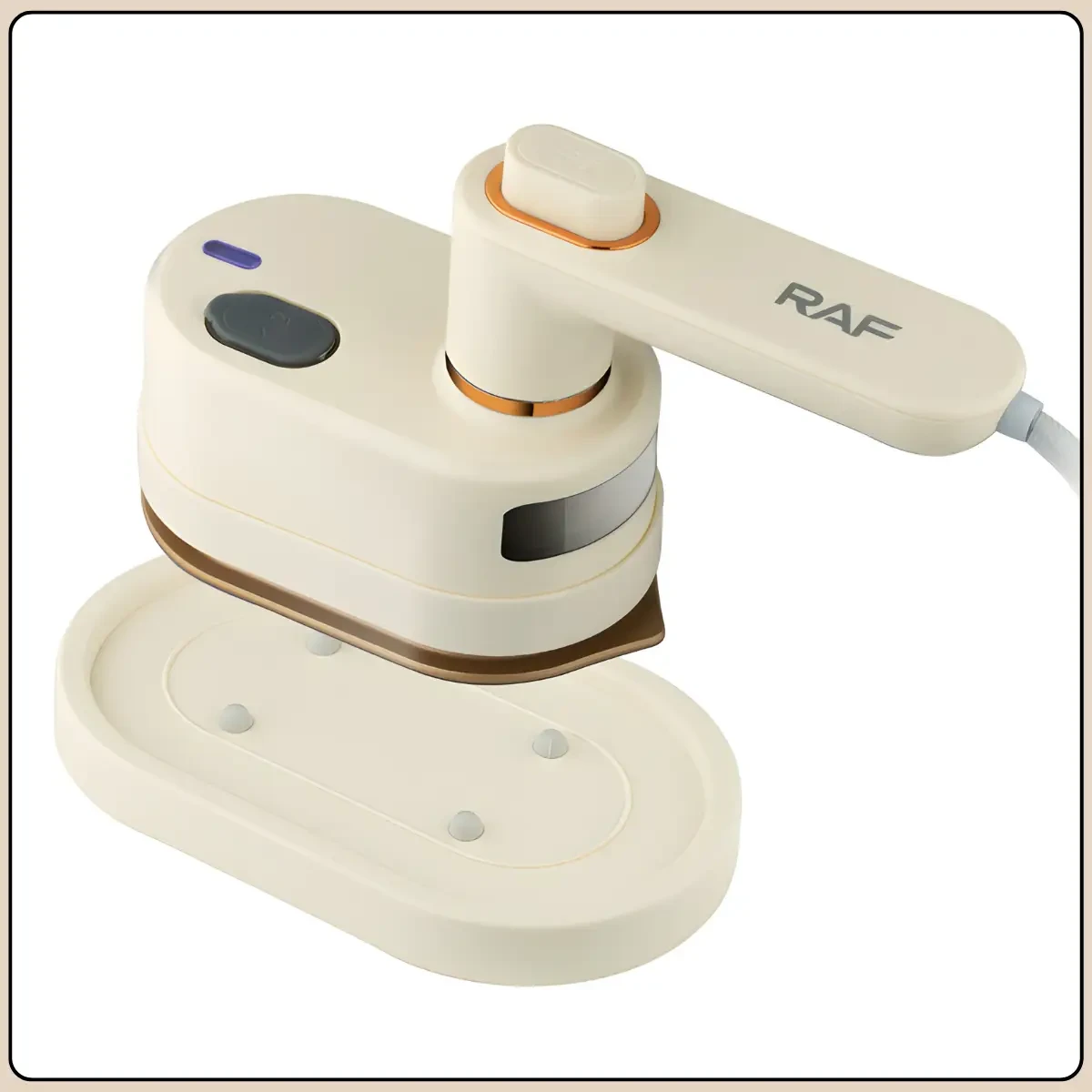 Портативна парова праска з антипригарною підошвою і поворотною ручкою 180° RAF R.1316 1000W