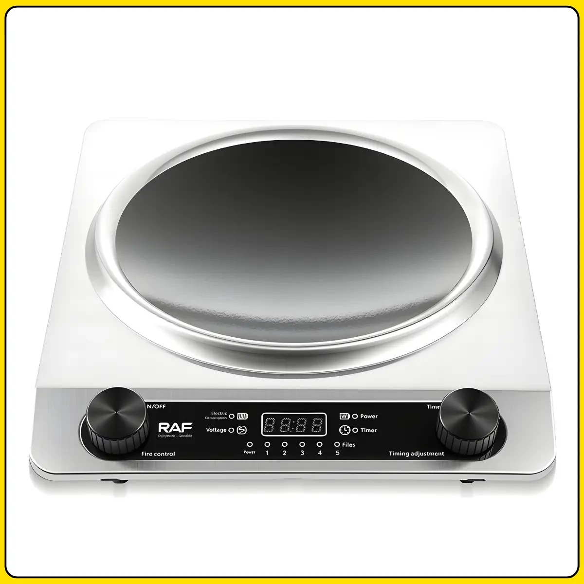 Електрична індукційна плита з LED-дисплеєм і механічним керуванням RAF R.8102 3500W