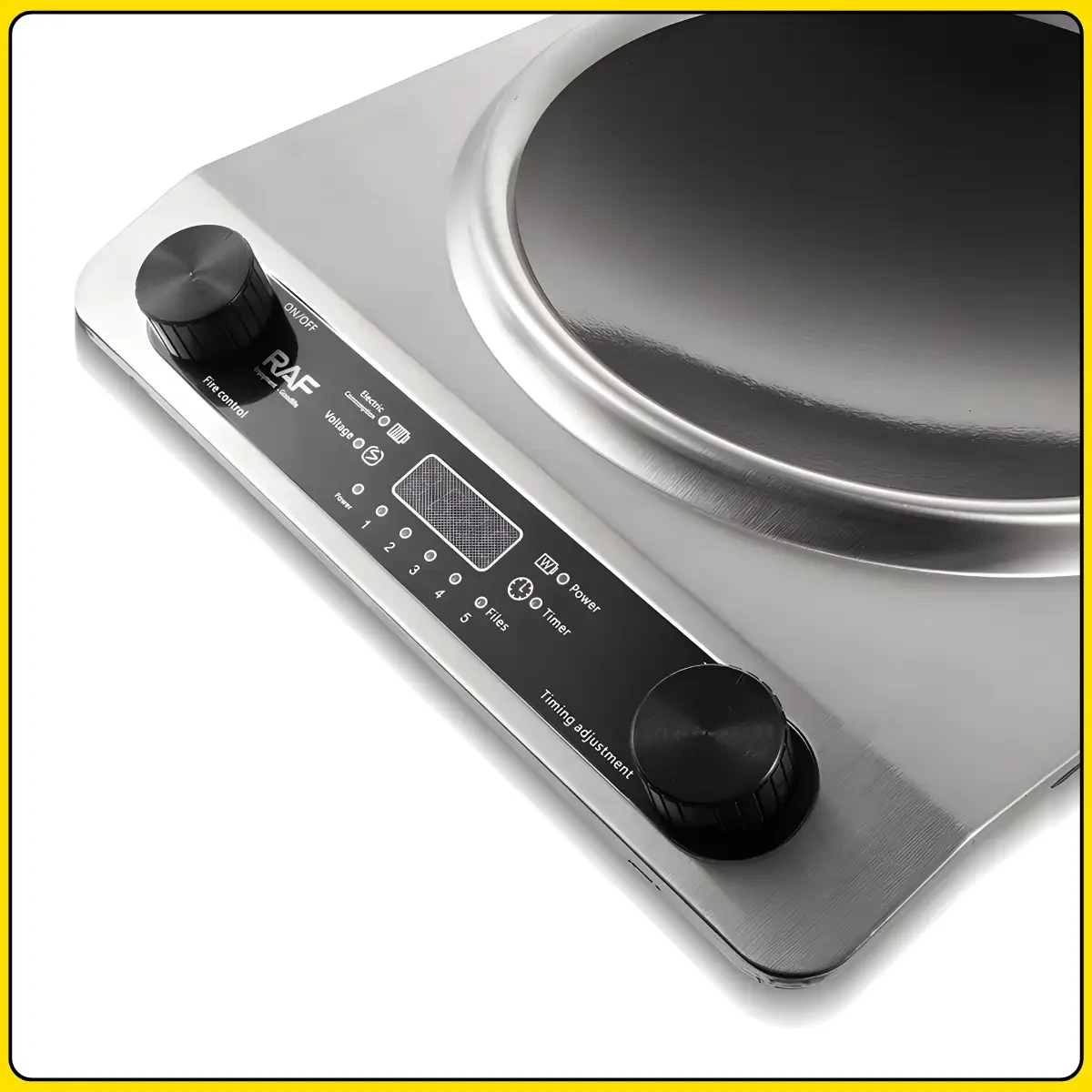 Електрична індукційна плита з LED-дисплеєм і механічним керуванням RAF R.8102 3500W