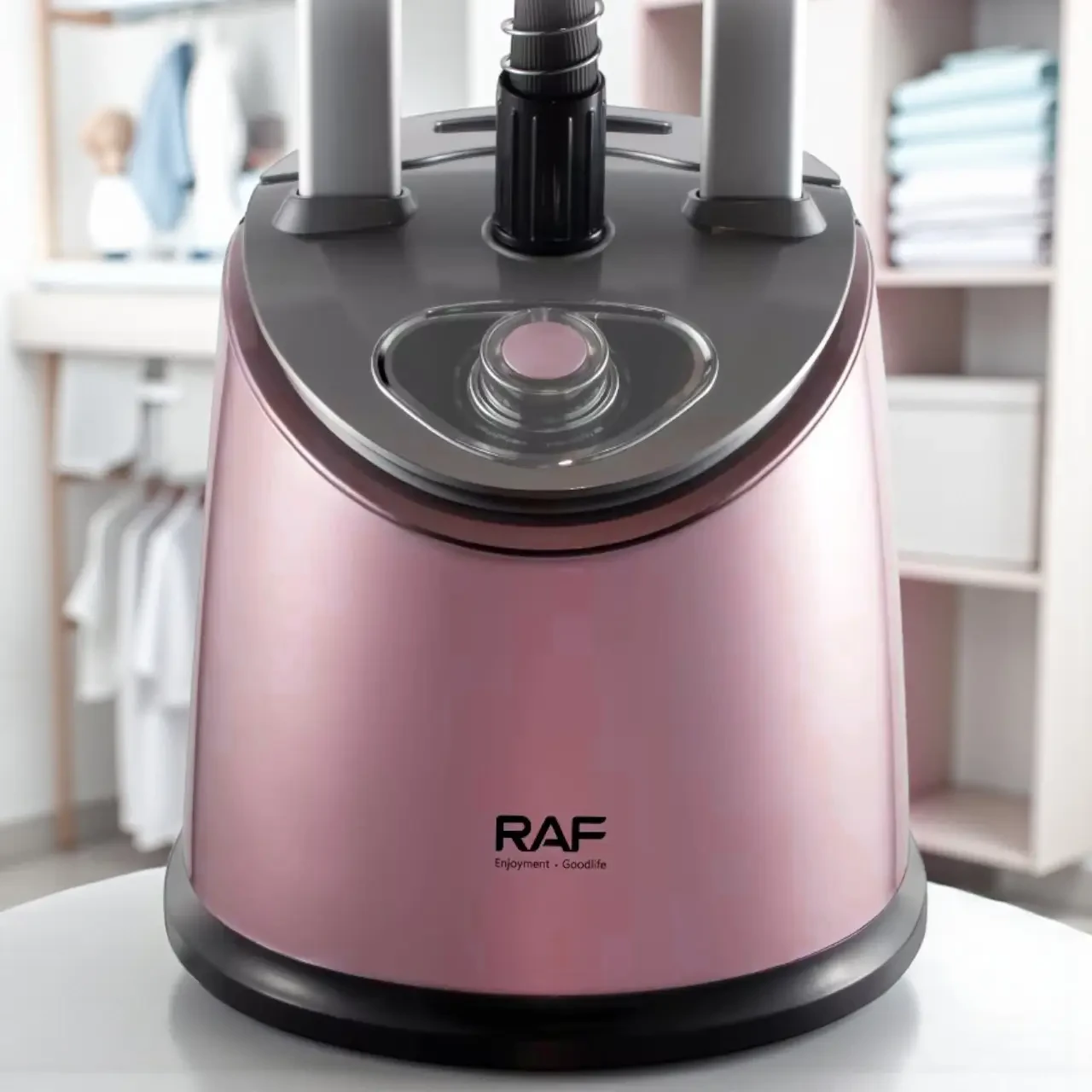 Вертикальний відпарювач із прасувальною дошкою і телескопічної стійкої RAF R.3048R 2000 Вт Рожевий