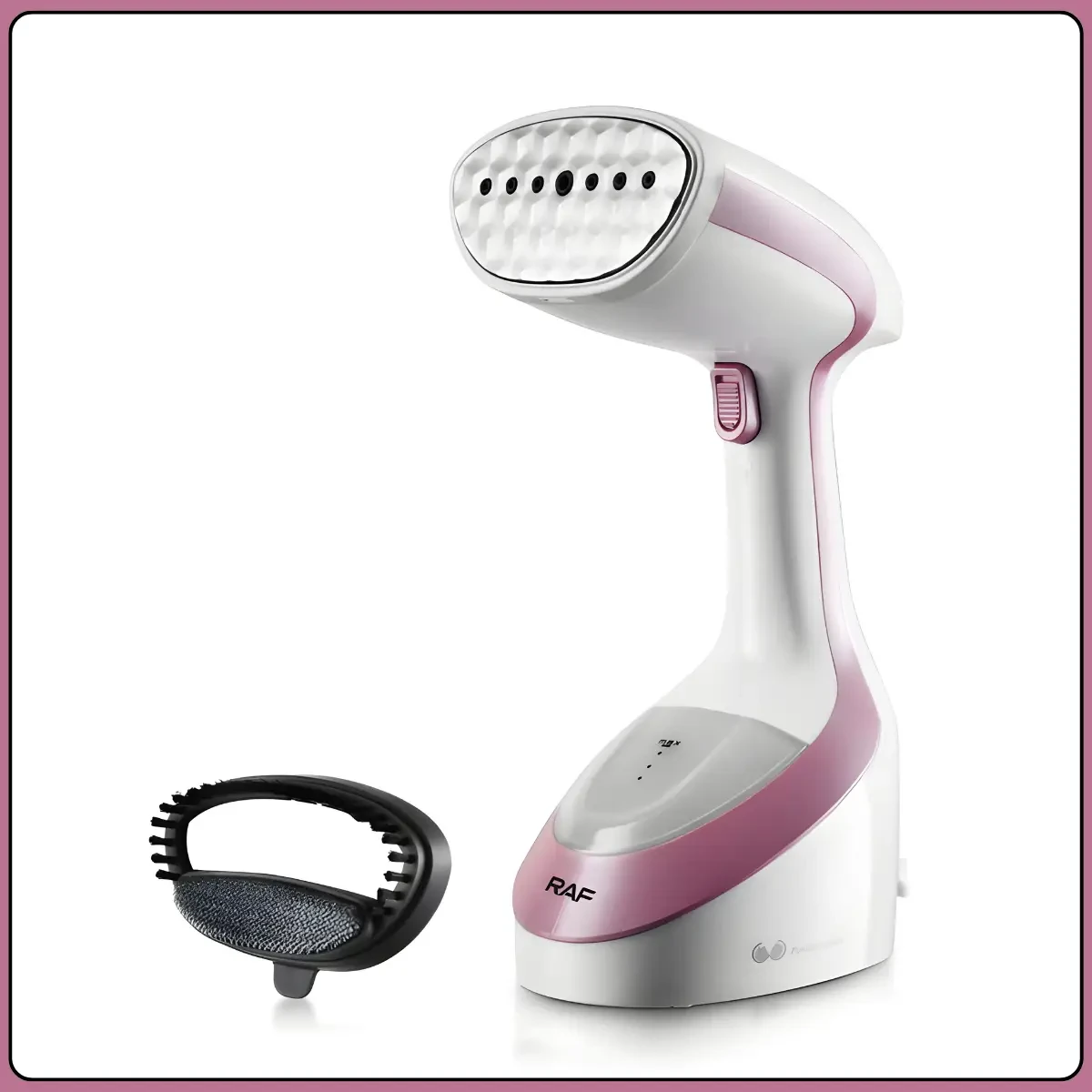 Ручний відпарювач для одягу з насадкою-щіткою і ромбоподібною панеллю RAF R.1159 1600W