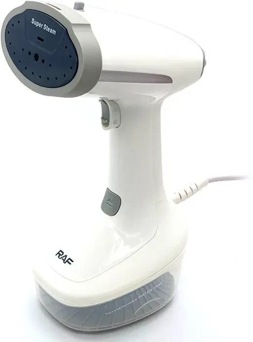 Ручний вертикальний відпарювач для одягу з насадкою на 1500 Вт RAF R.1278W Білий