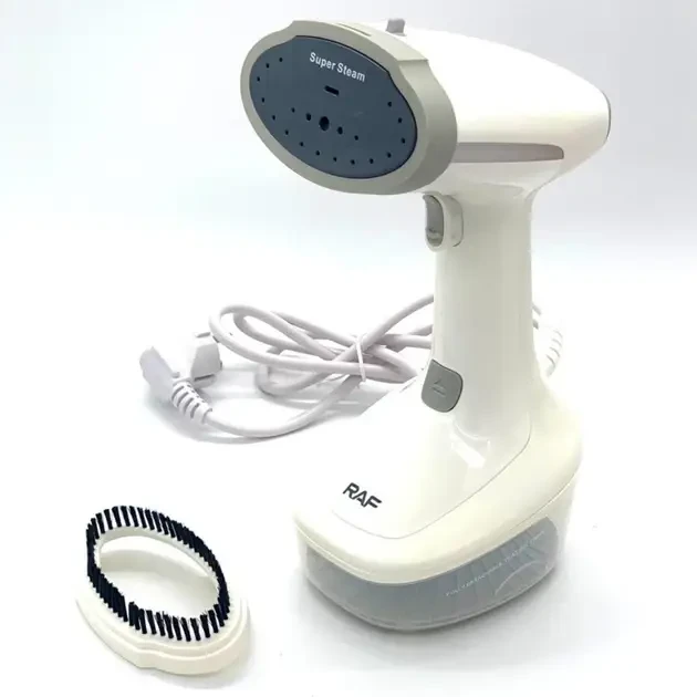 Ручний вертикальний відпарювач для одягу з насадкою на 1500 Вт RAF R.1278W Білий