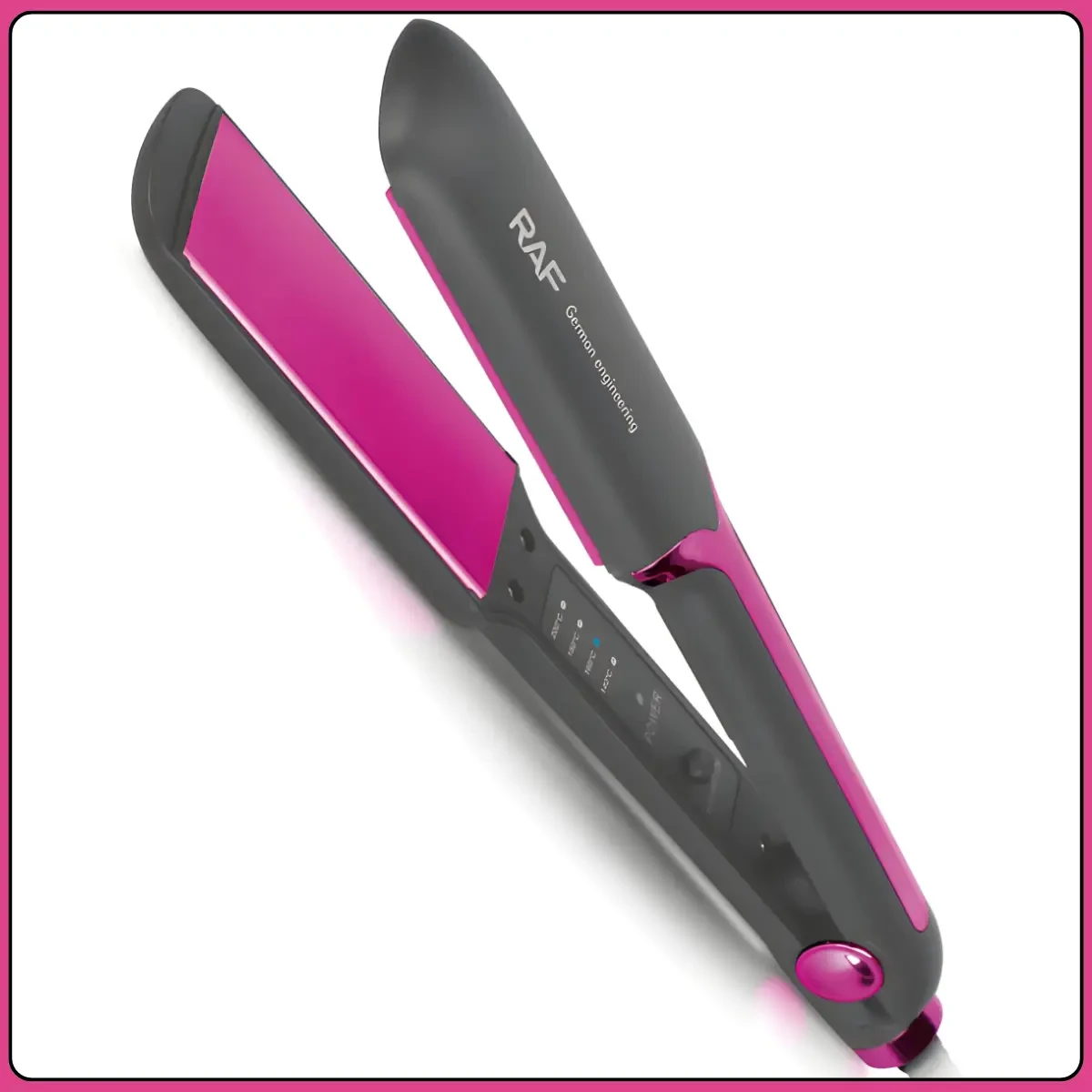 Випрямляч для волосся з цифровим контролем температури 140-200°C RAF R.454P 45W