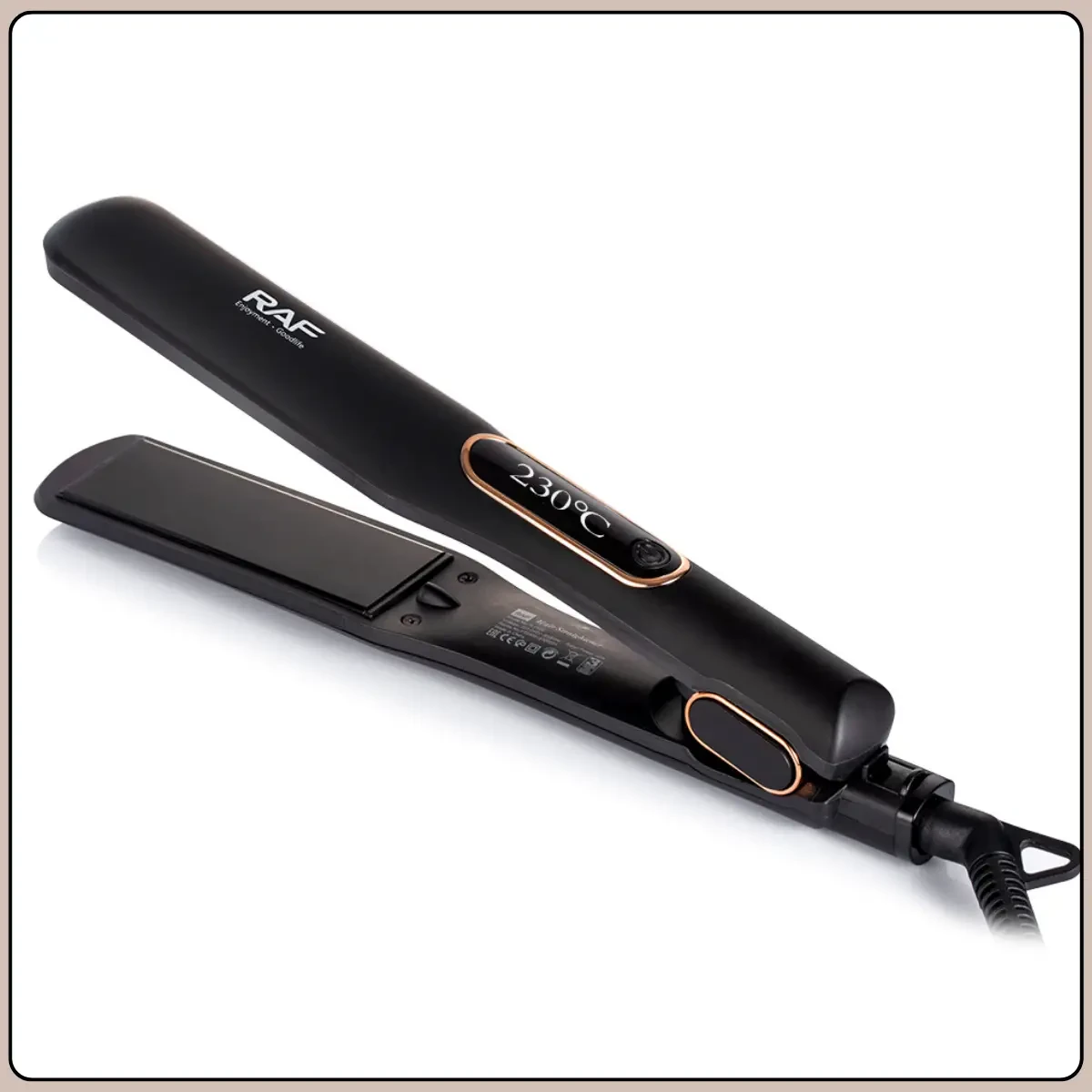 Керамічний випрямляч для волосся з дисплеєм і 6 температурними режимами RAF R.0420 45W