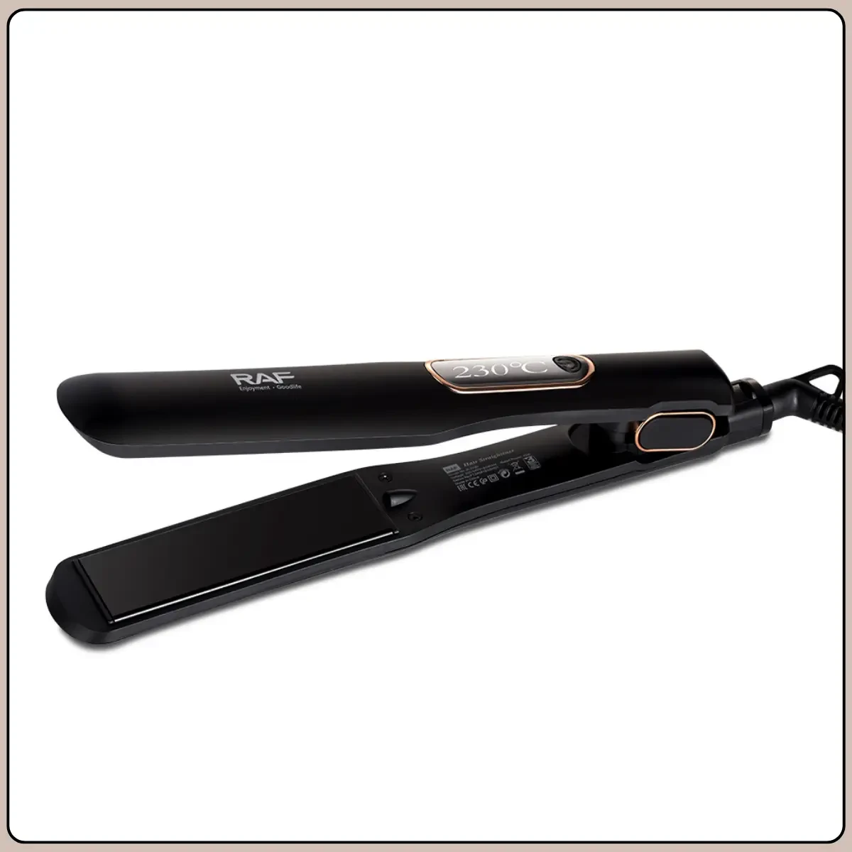 Керамічний випрямляч для волосся з дисплеєм і 6 температурними режимами RAF R.0420 45W