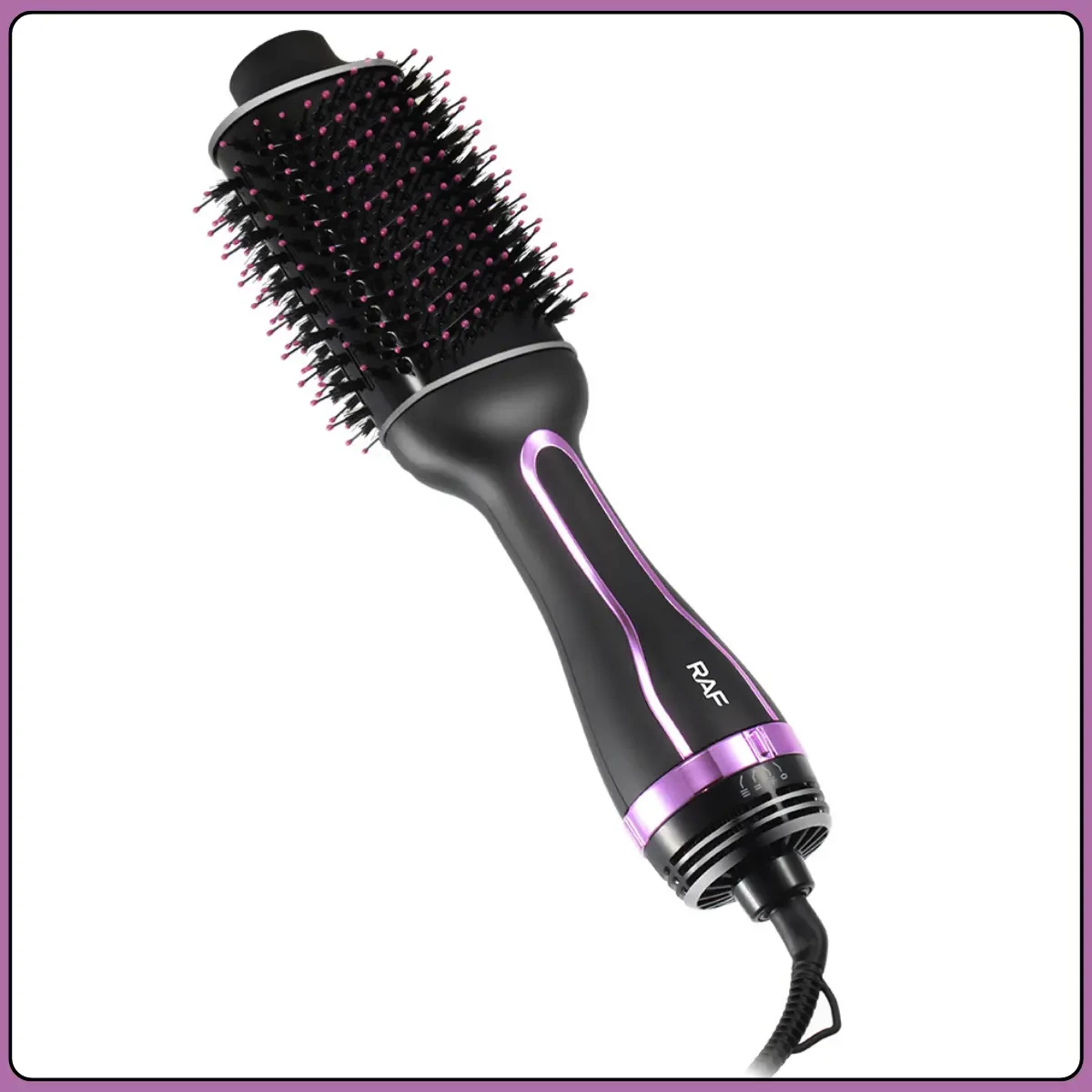 Фен-щітка з трьома температурними режимами та поворотним кабелем 360° RAF R.602 1200W