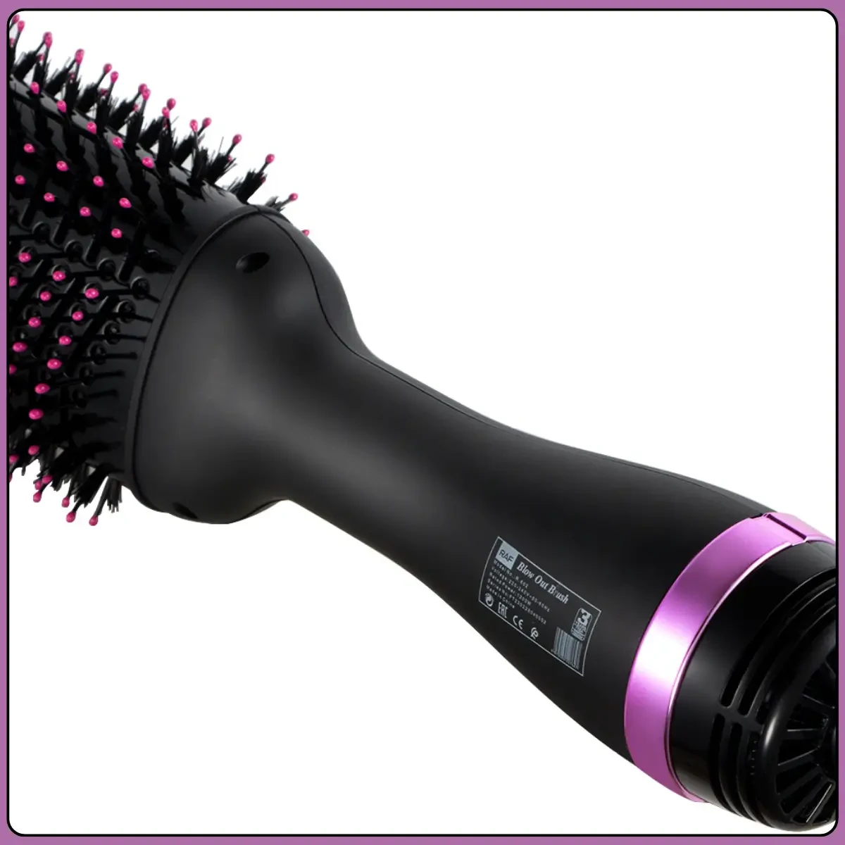 Фен-щітка з трьома температурними режимами та поворотним кабелем 360° RAF R.602 1200W