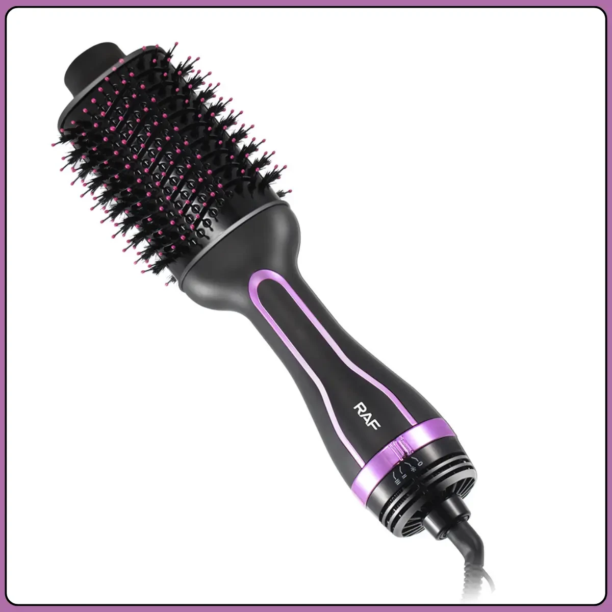 Фен-щітка з трьома температурними режимами та поворотним кабелем 360° RAF R.602 1200W