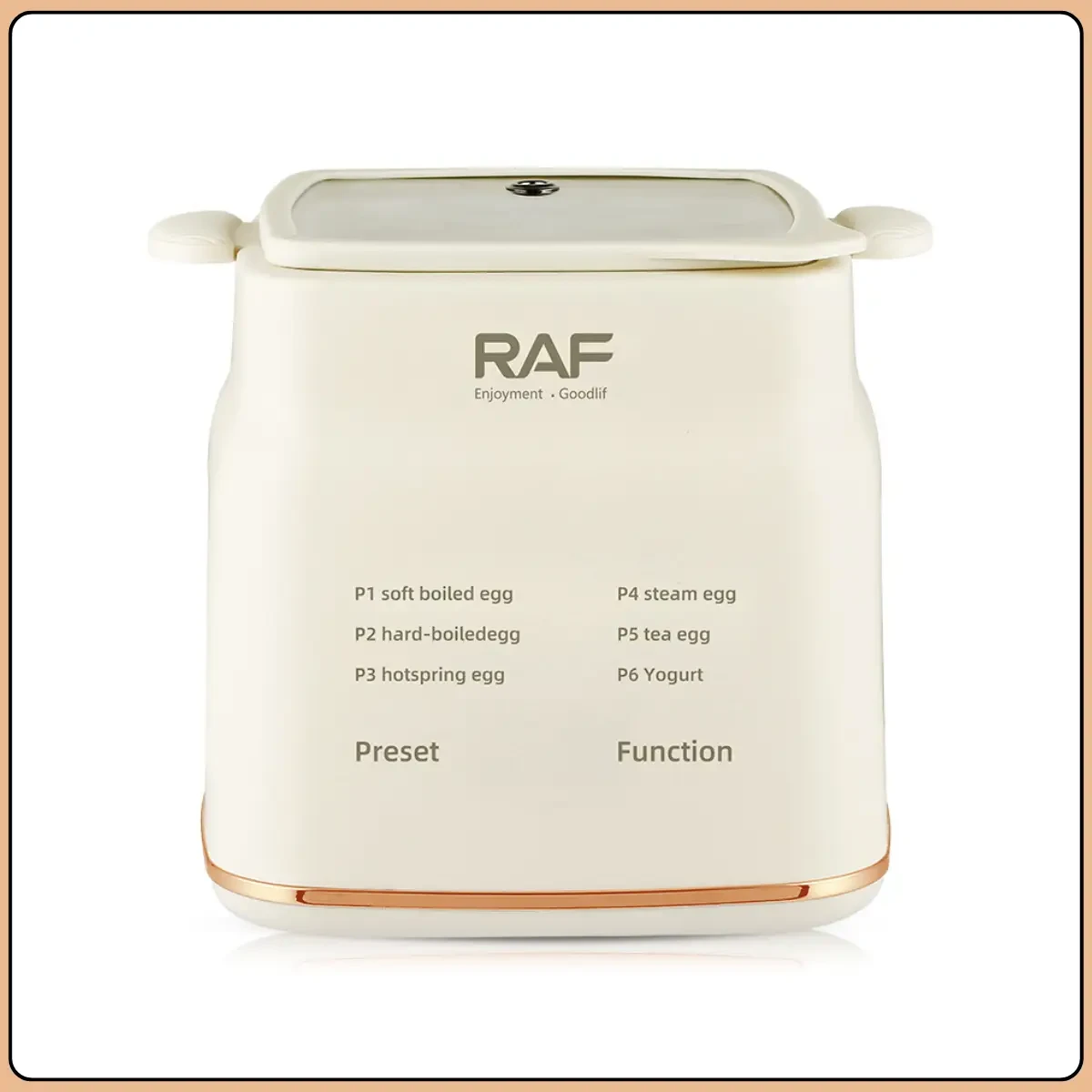 Електрична яєчнарка із 6 режимами приготування та цифровим керуванням RAF R.0051 300W