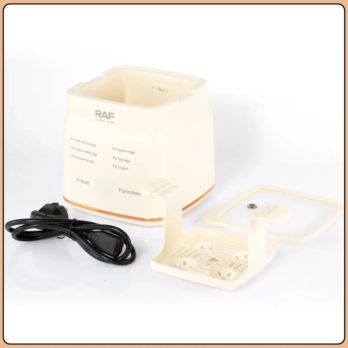 Електрична яєчнарка із 6 режимами приготування та цифровим керуванням RAF R.0051 300W