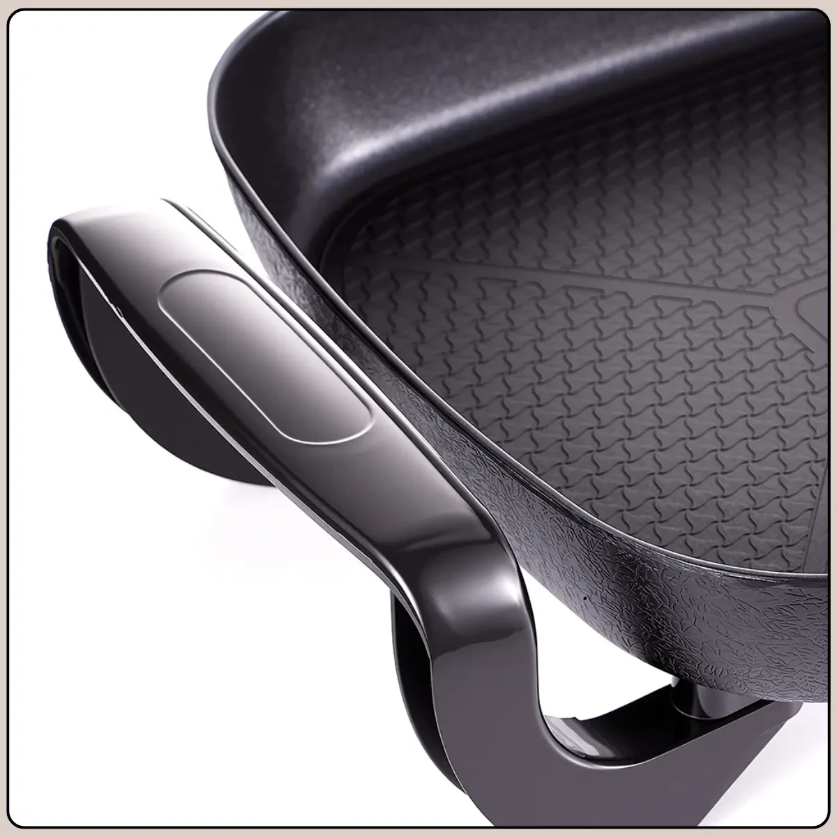 Електрична сковорода зі скляною кришкою і антипригарним покриттям RAF R.5478 1000W