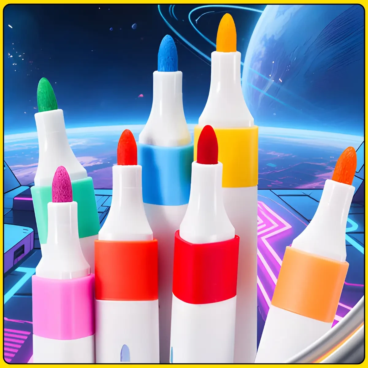 Художній набір акрилових маркерів 48 кольорів MAP-04 у пластиковому органайзері для масштабної творчості