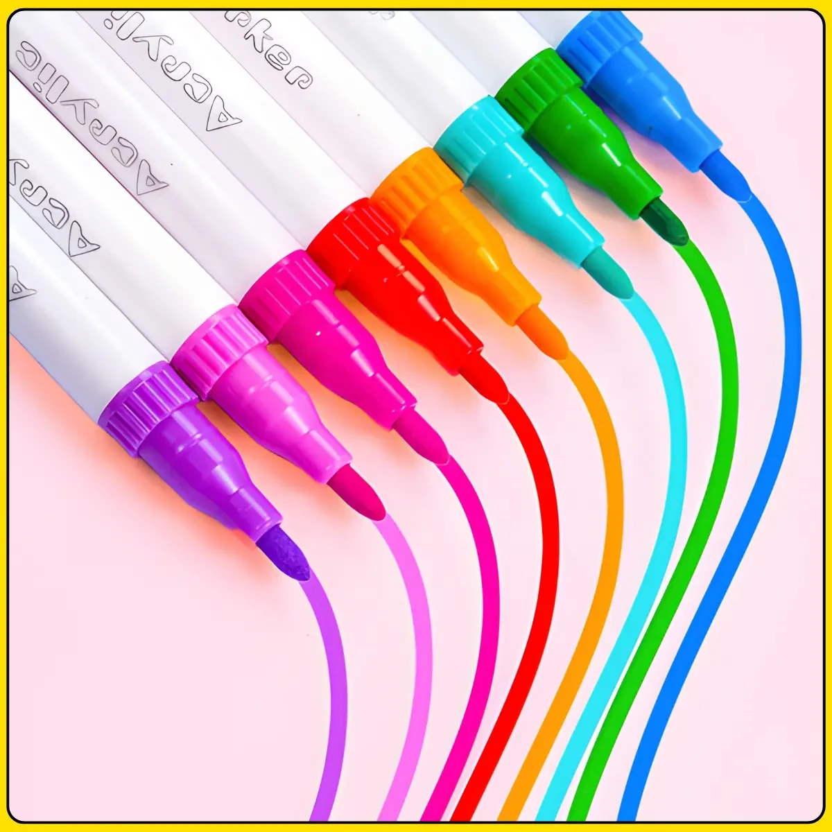 Універсальні акрилові маркери MAP-10 на 24 відтінки — набір 12 шт у зручному кейсі для творчості та декору