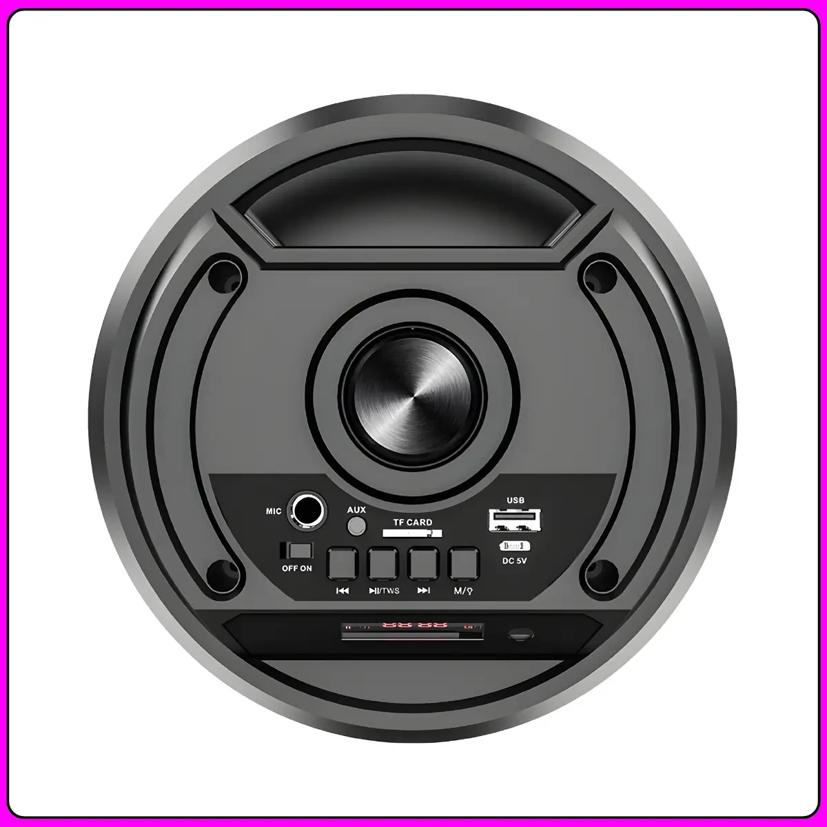 Портативна Bluetooth колонка 2х6.5″ з RGB-підсвіткою, мікрофоном і пультом ДК ZQS4248