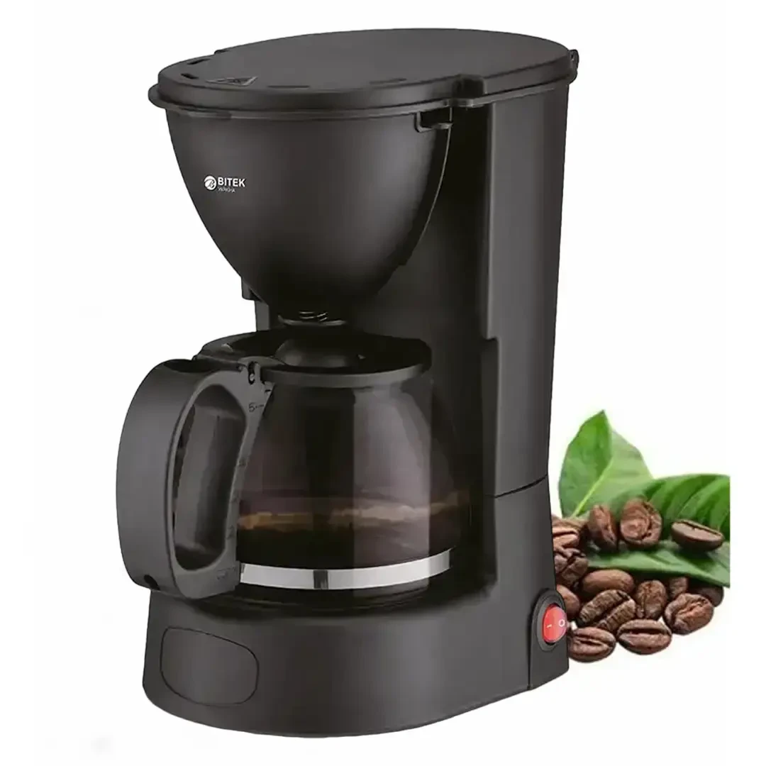 Крапельна кавоварка на 1000 мл кави та 2800 Вт BITEK BT-100 Кавомашина з постійним фільтром