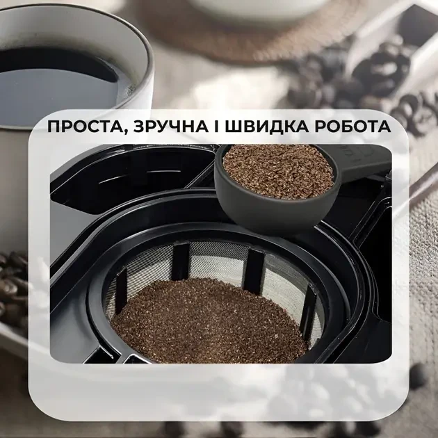 Крапельна кавоварка на 1000 мл кави та 2800 Вт BITEK BT-100 Кавомашина з постійним фільтром