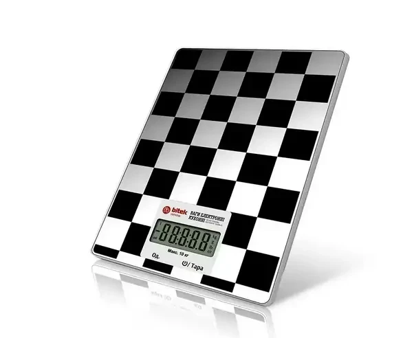 Ваги кухонні електронні BITEK BT-8078 до 10 кг з LCD-дисплеєм, точні побутові ваги для кухні