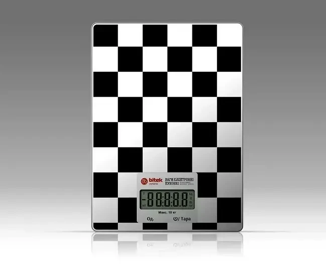 Ваги кухонні електронні BITEK BT-8078 до 10 кг з LCD-дисплеєм, точні побутові ваги для кухні