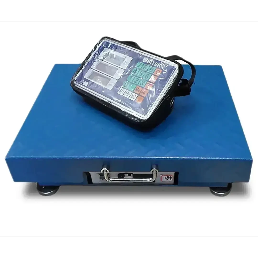 Ваги електронні торговельні WiFi на 200 кг 32х42 см 4 В Blue BITEK TCS-R2-200