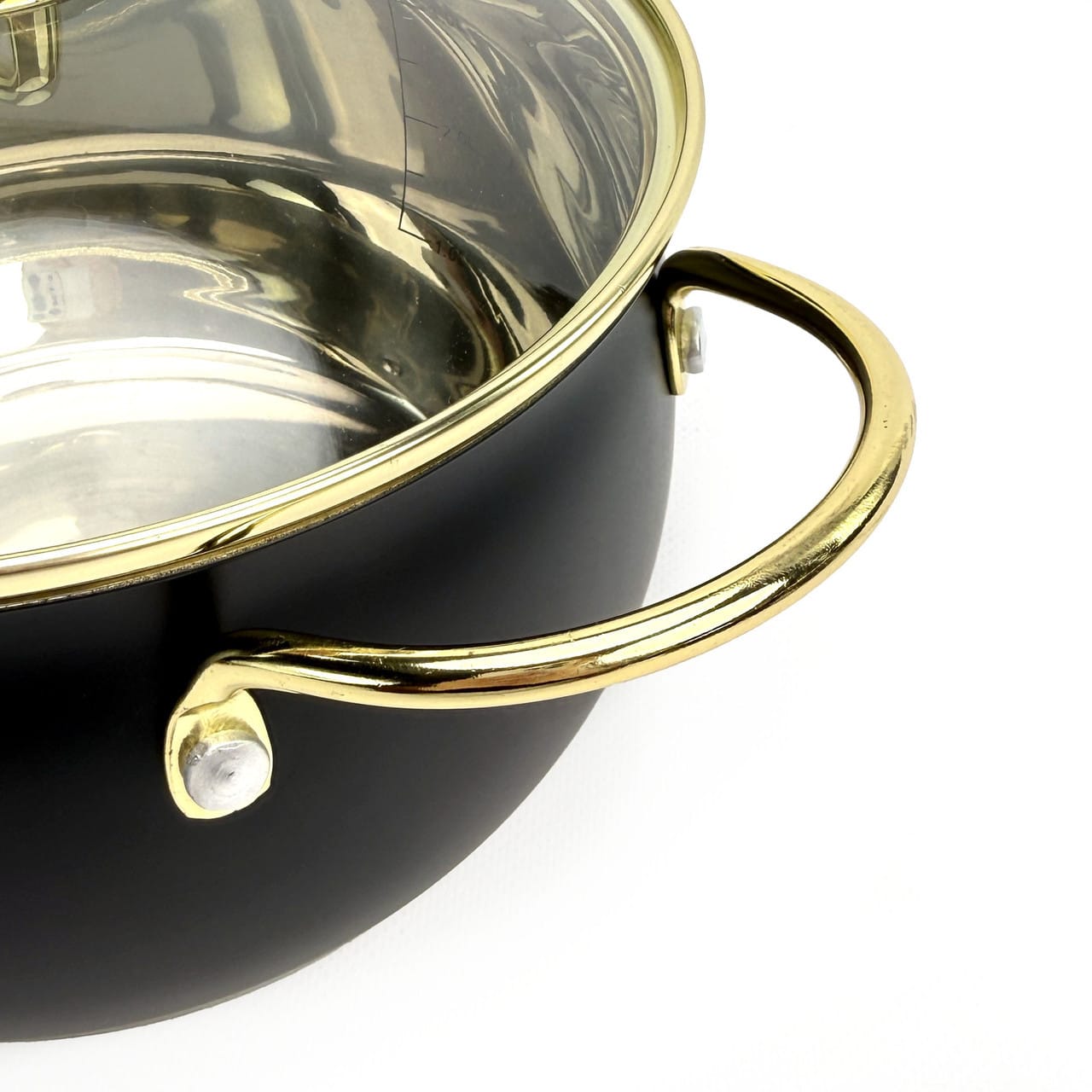 Набір каструль Haus Roland HR109-2, 3 шт. з неіржавкої сталі 2,6/3,6/6,1 л. Черный (HR109-2)