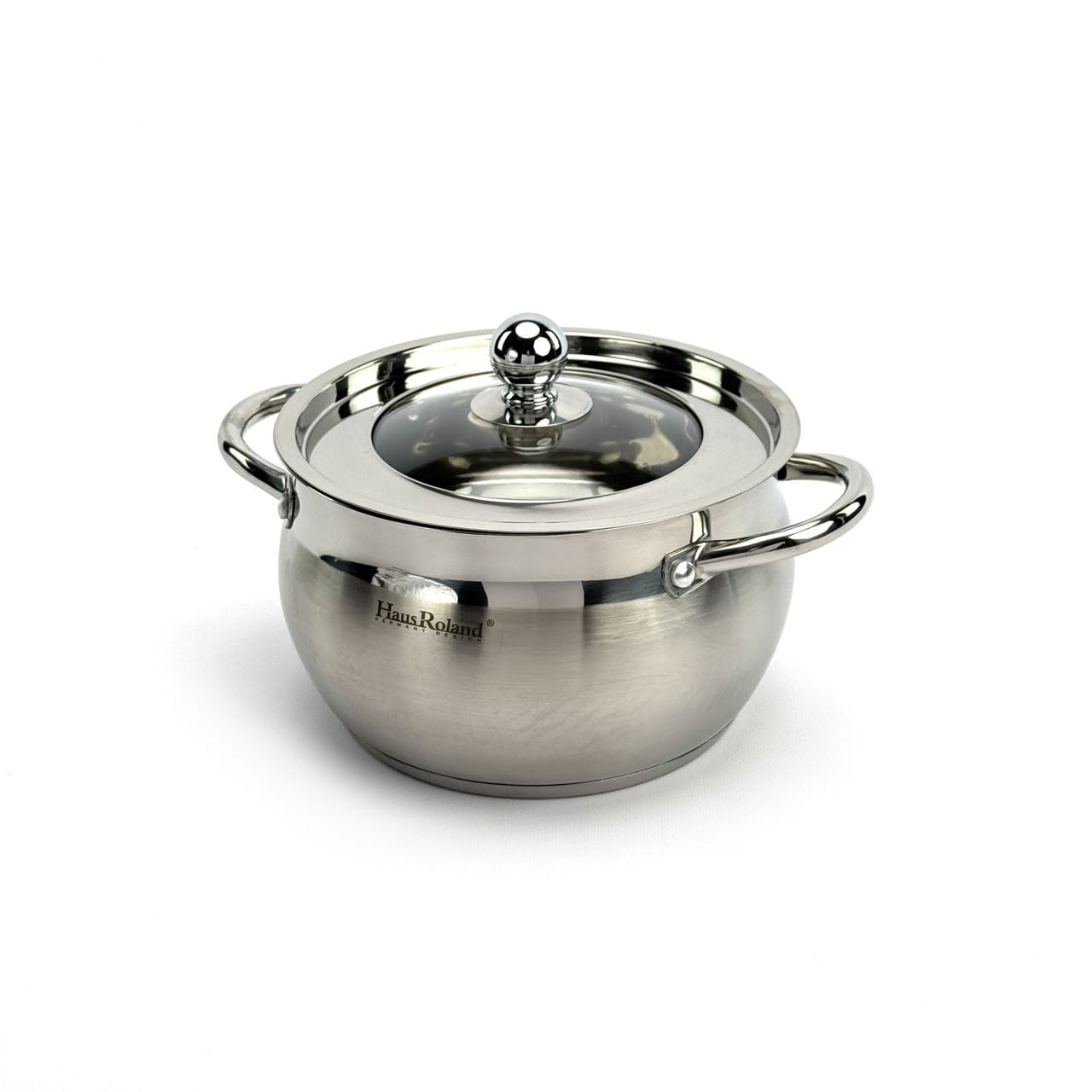 Набір посуду Haus Roland HR177-1 7 предметів із неіржавкої сталі: каструлі 2,9/3,9/6,5 л, сковорода 2,9 л. Сріблястий (HR177-1)
