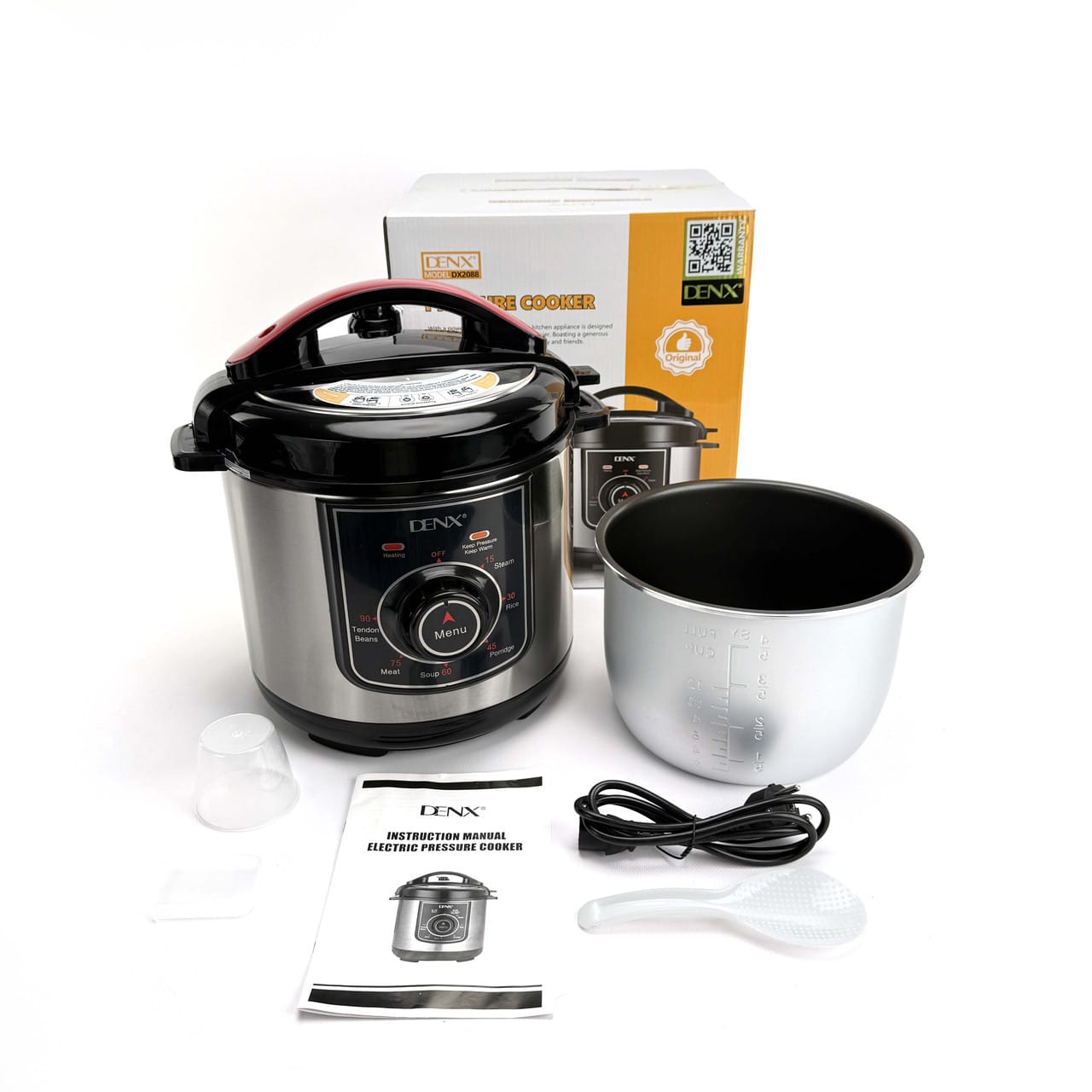 Мультиварка-скороварка DENX DX2088 6 л, сенсорна. Чорний (DX2088)