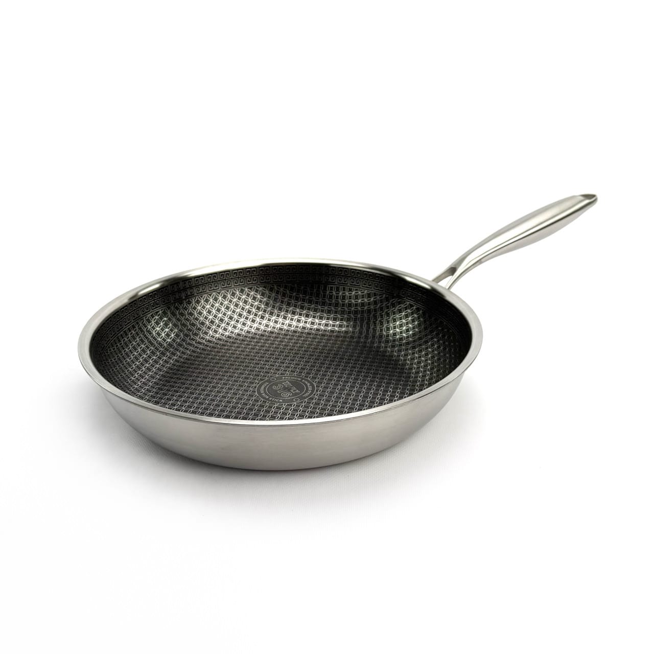 Сковорода OSFE EB-7526, 26 см, з гібридним антипригарним покриттям, без кришки. Срібляста (EB-7526)