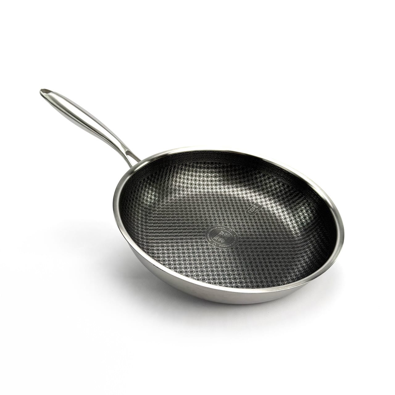 Сковорода OSFE EB-7526, 26 см, з гібридним антипригарним покриттям, без кришки. Срібляста (EB-7526)