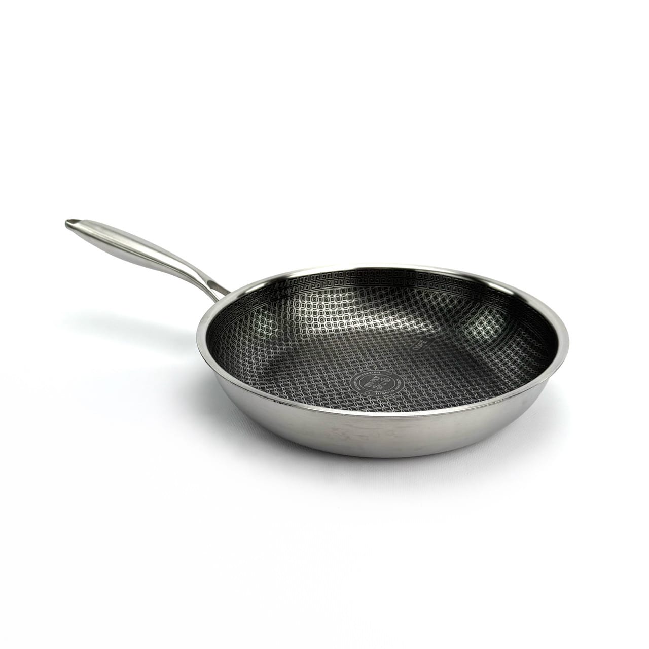 Сковорода OSFE EB-7526, 26 см, з гібридним антипригарним покриттям, без кришки. Срібляста (EB-7526)
