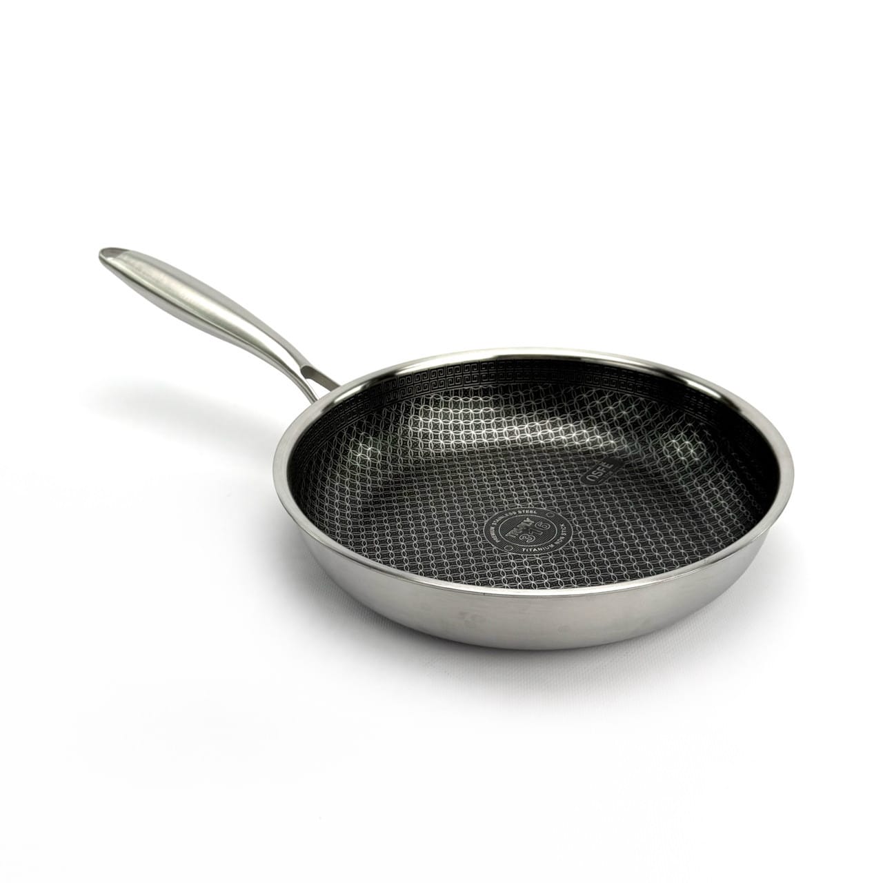 Сковорода OSFE EB-7526, 26 см, з гібридним антипригарним покриттям, без кришки. Срібляста (EB-7526)