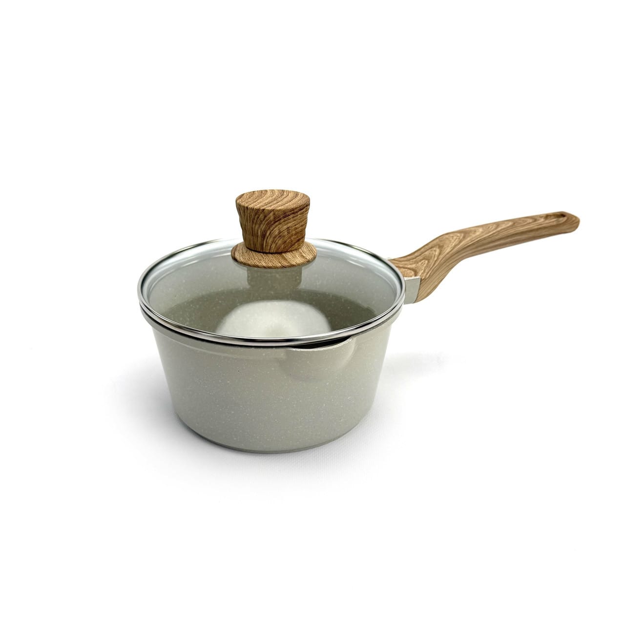 Набір посуду Cannasweis YMX-19-1 (19 предметів) з литого алюмінію. Бежевий (YMX-19-1)