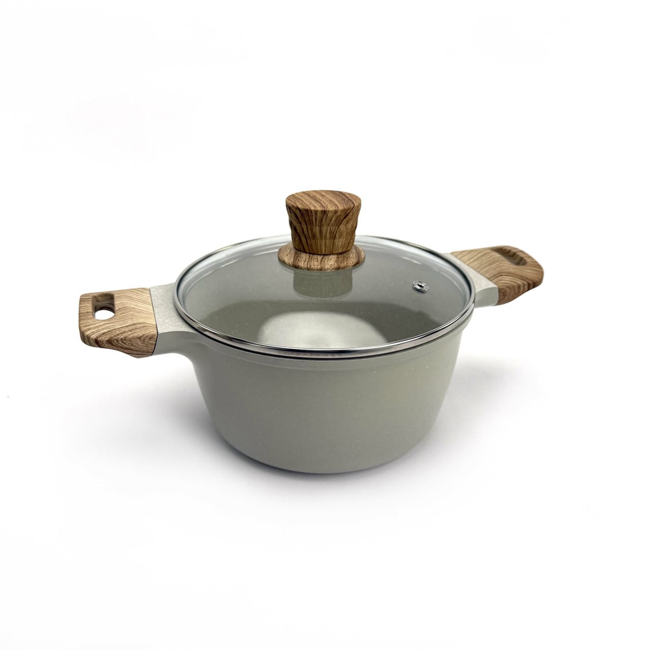 Набір посуду Cannasweis YMX-19-1 (19 предметів) з литого алюмінію. Бежевий (YMX-19-1)