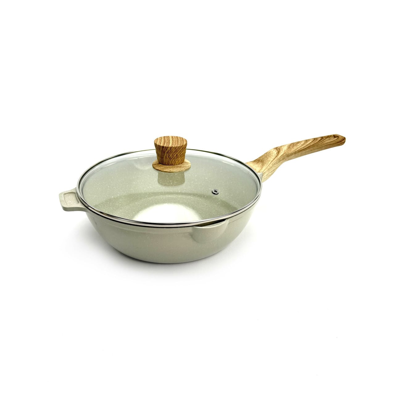 Набір посуду Cannasweis YMX-19-1 (19 предметів) з литого алюмінію. Бежевий (YMX-19-1)