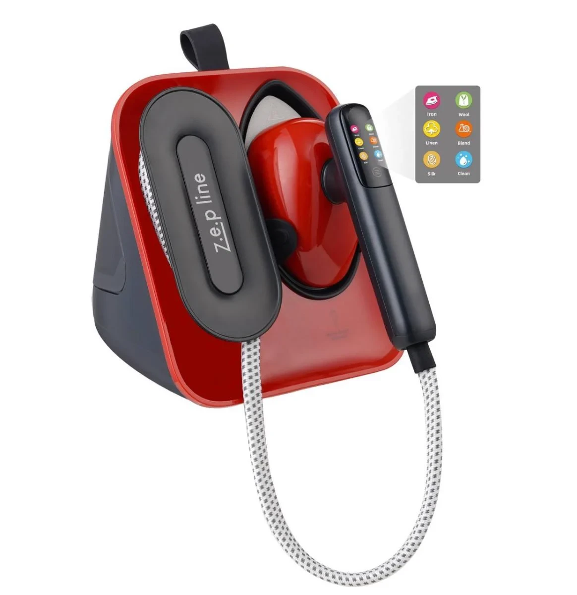 Zepline ZP-00222 Pro – ручний відпарювач, Червоний 3000 Вт, подача пари 50 г/хв