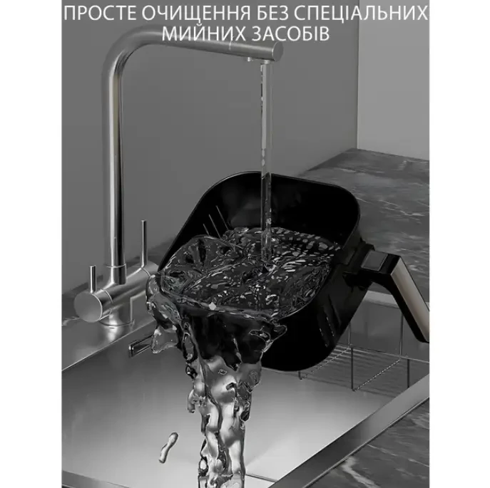 Фритюрниця електрична Crownberg CB-5550 аерогриль електричний для смаження без олії 2000 Вт мультипіч