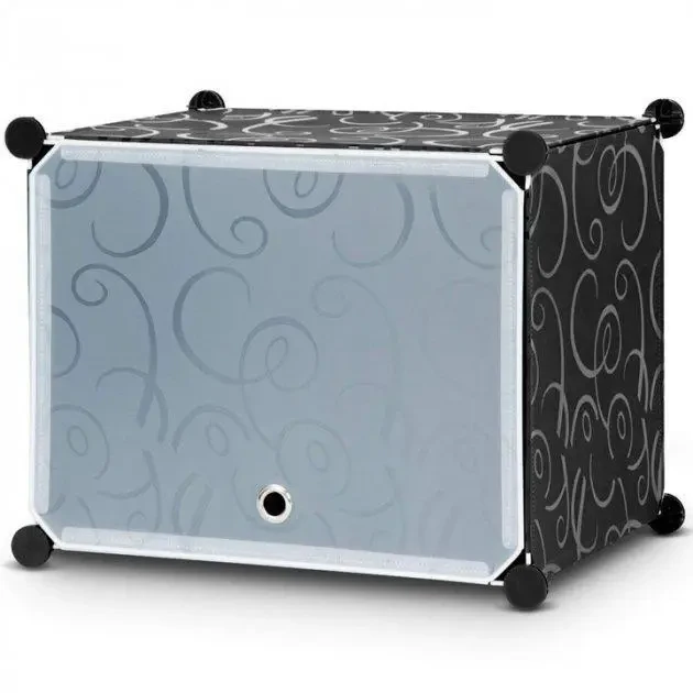 Збірна пластикова шафа-органайзер Storage Cube Cabinet МР 28-51 Чорний