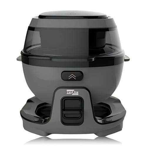 Smart-аерогриль Zepline ZP-140, аерофритюр 10 л, 4000 Вт, 18 програм, сенсорне керування, чорний Сірий