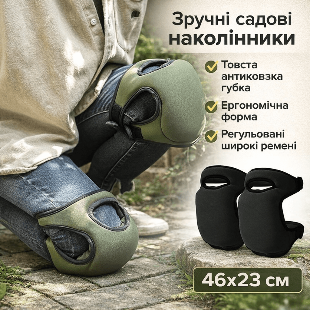 Протиковзні наколінники/Наколінники для саду, волейбола, будівель і ремонтних робіт/ Універсальні NS-21