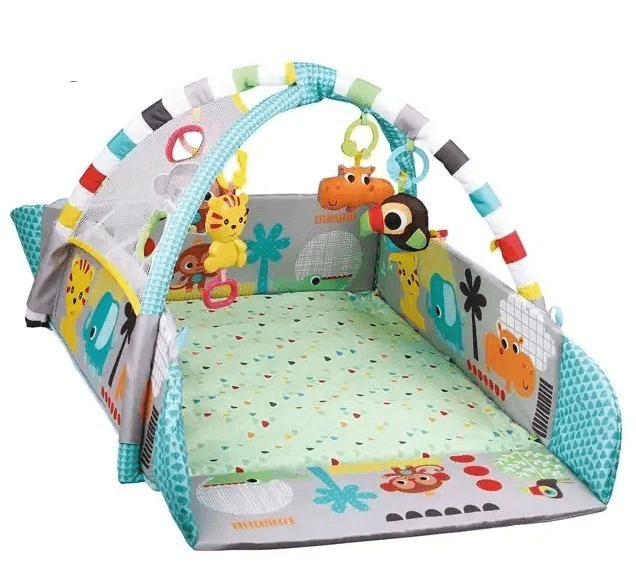 Ігровий килимок LEAN Toys 5в1 з кульками в подарунок / Розвивальний килимок для дітей X-647