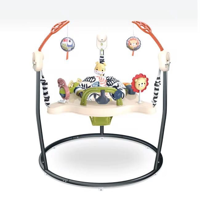 Дитячий ігровий центр Fisher-Price Jumperoo з підсвіткою і звуком / Розвивальний ігровий джемпер Бежевий